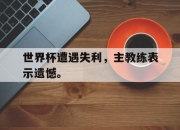 IM电竞官网-世界杯遭遇失利，主教练表示遗憾。